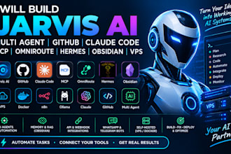 build jarvis ai multi agent github claude code mcp omniroute hermes obsidian vps