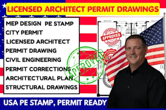 do permit ready drawings with licensed pe stamp for florida michigan and georgia