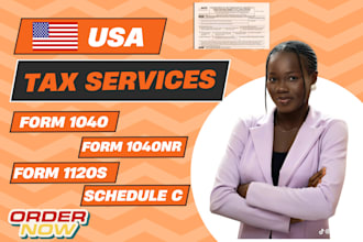 prepare and efile US tax return 1120s, 1040 and 1040x tax amendment