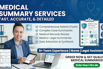organize and summarize complex medical records for legal use