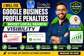 fix suspended business profile, gbp penalties, and boost google maps rankings