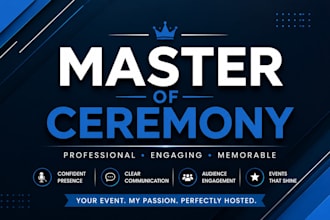 host your wedding or corporate event as a professional mc