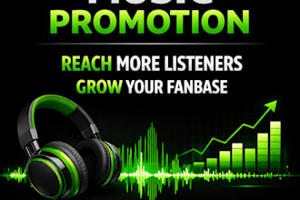 do professional music promotion for artists and musicians