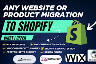 migrate wix to shopify woocommerce to shopify migration bigcommerce to shopify