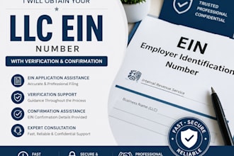 obtain your llc ein number with verification and confirmation