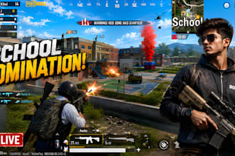 design high CTR pubg mobile youtube thumbnails