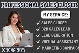 sales closer sales rep  sales leads b2b sales high ticket sales online sales