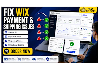 resolve wix ecommerce payment and shipping gateway issues