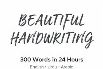 beautiful urdu and english handwriting with calligraphy