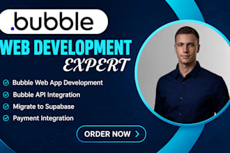 build bubble web app bubble io saas mvp bubble website developer no code app