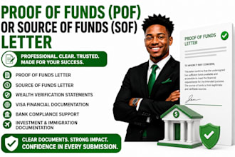 do proof of funds, source of funds, financial verification letter