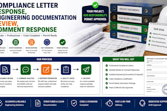 compliance letter response engineering documentation review comment response