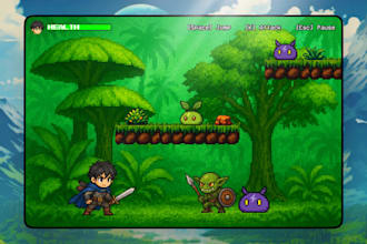 create pixel art tilesets, backgrounds, and animations