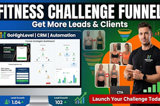 build gohighlevel challenge funnel, fitness funnel, fitness lead generation