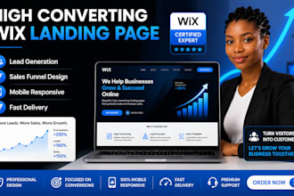 build a high converting wix landing page