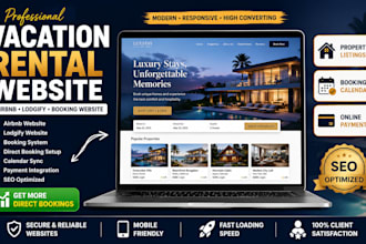 design vacation rental website airbnb website and booking website