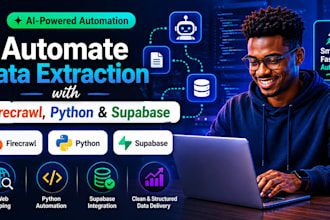 automate data extraction with ai using firecrawl, python and supabase