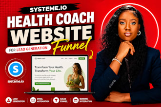 build systeme io health coach website systeme io funnel for lead generation