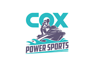 design mascot jet ski performance shop logo