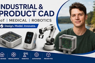 iot product cad, esp32 enclosure, smart home device housing, pcb enclosure cad3d
