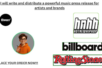 write and distribute a powerful music press release for artists and brands
