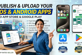 publish upload ios android app to appstore playstore