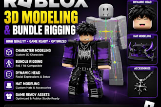 do roblox bundle rigging,character modelling