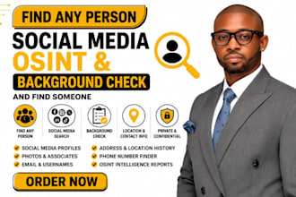 find any person social media osint background check and find someone