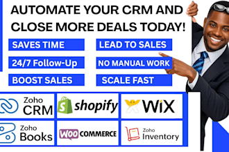 zoho crm integration zoho deluge expert wati google drive wordpress zoho site