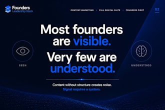 develop thought leadership content for founders and experts