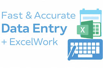 do fast and accurate data entry and excel work