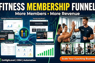 build gohighlevel membership funnels for fitness trainer to grow their revenue