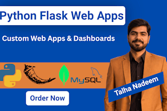 build a custom python flask web application or admin portal