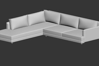 create 3d furniture models, photorealistic and furniture rendering