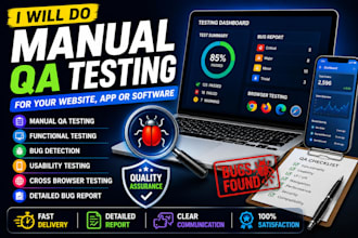 do manual QA testing for your website app or software