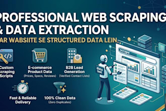 do web scraping, data extraction and data collection
