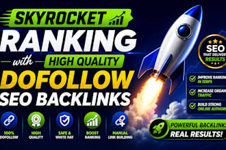 skyrocket ranking with high quality dofollow SEO backlink