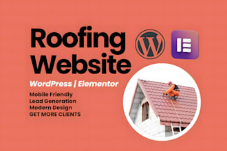 design a professional roofing website that gets clients