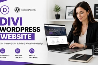 build responsive divi wordpress website, divi builder website, or divi redesign