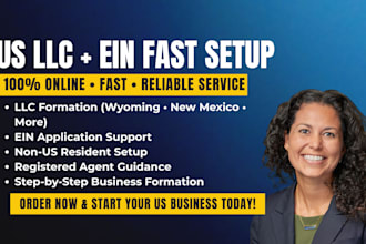 form your US llc and obtain ein for non US residents in wyoming, new mexico