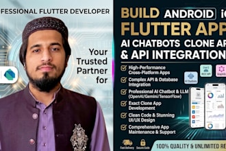 build android ios flutter apps ai clone apps