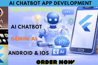 build android ios flutter apps ai chatbots clone apps