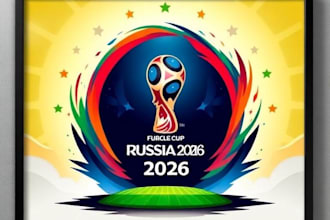 provide you a custom world cup 2026 printable poster