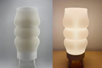 design a bespoke 3d printed lamp tailored to your vision
