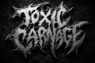 do unique deathcore, metalcore logo for your business