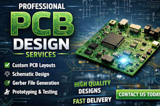 design custom arduino or esp32 pcb with schematic