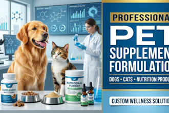 formulate professional pet supplements and nutrition products