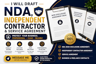 draft nda independent contractor and service agreement