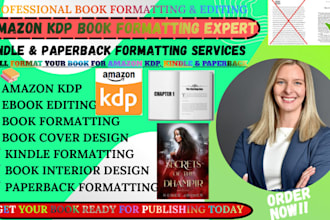 do book formatting and book editing, paperback formatting