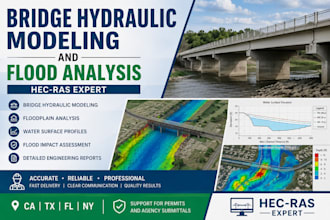do bridge hydraulic modeling and flood analysis USA cities